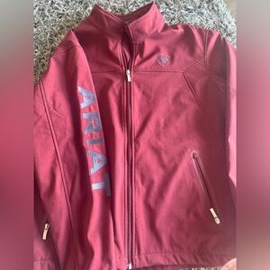 Ariat Women’s Softshell Jacket Burgundy Full Zip Size XL